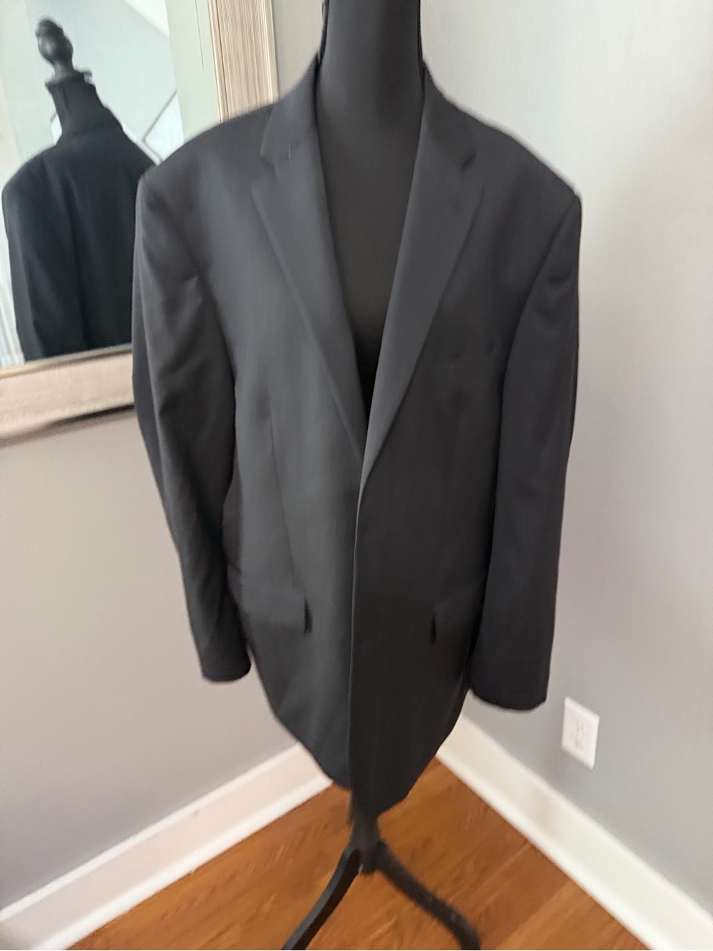 Jos. A. Bank Traveler Collection Tailored Fit Black Wool Blazer Career 44R/38W - Picture 2 of 10